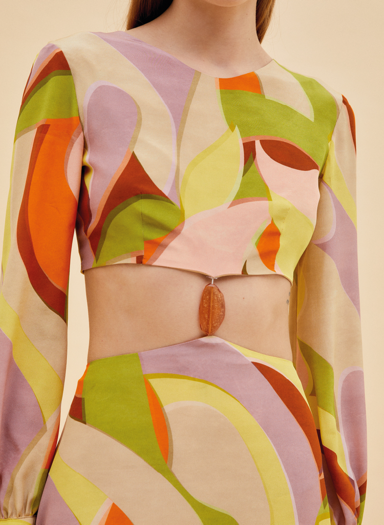 Raquel Diniz FIORALIE LONG DRESS Saldi