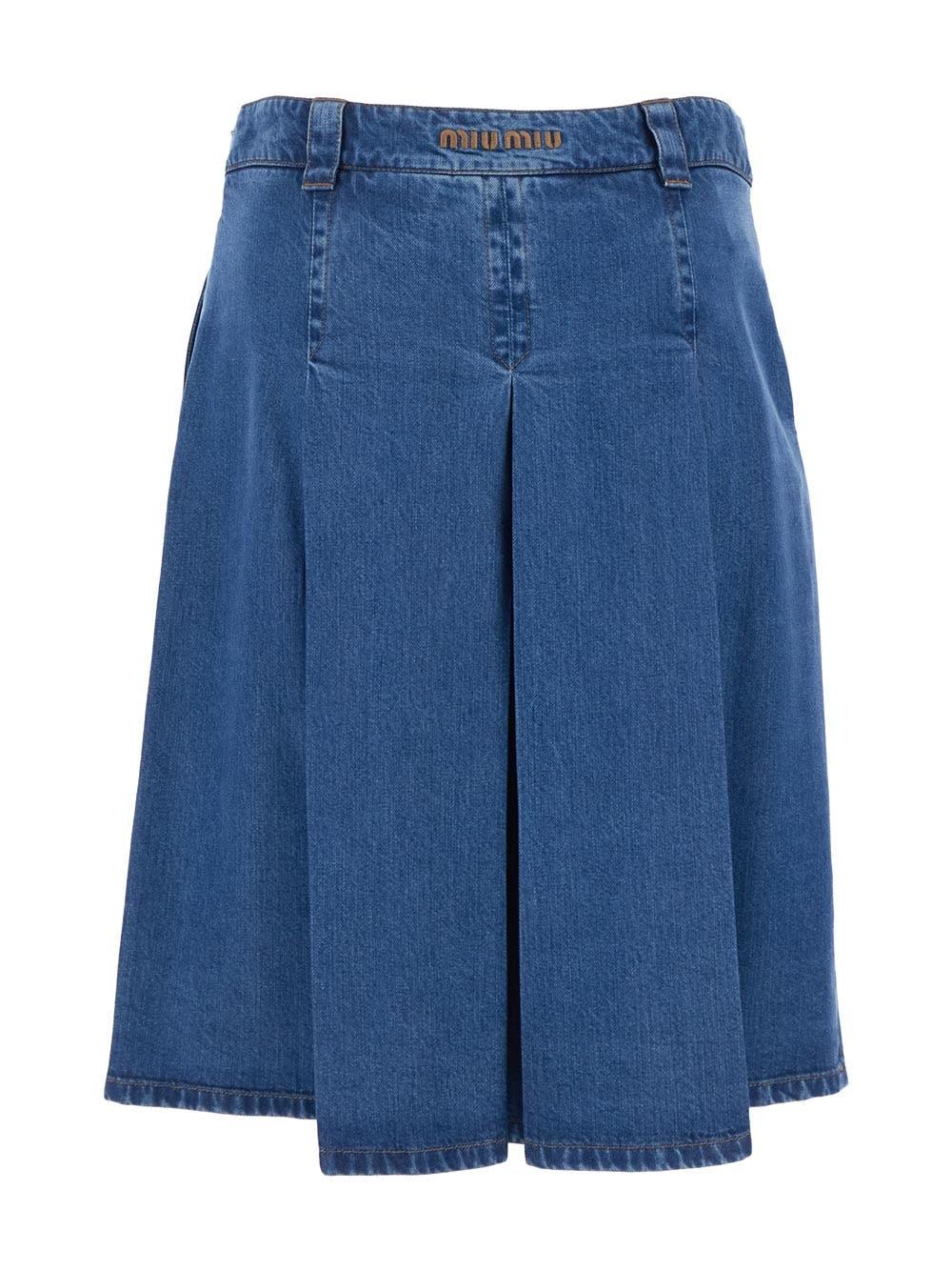 Oluxury Miu Miu Denim Skirt Offerta
