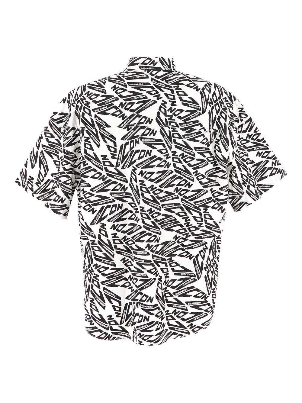 Oluxury Dsquared2 Logo Shirt In Linea