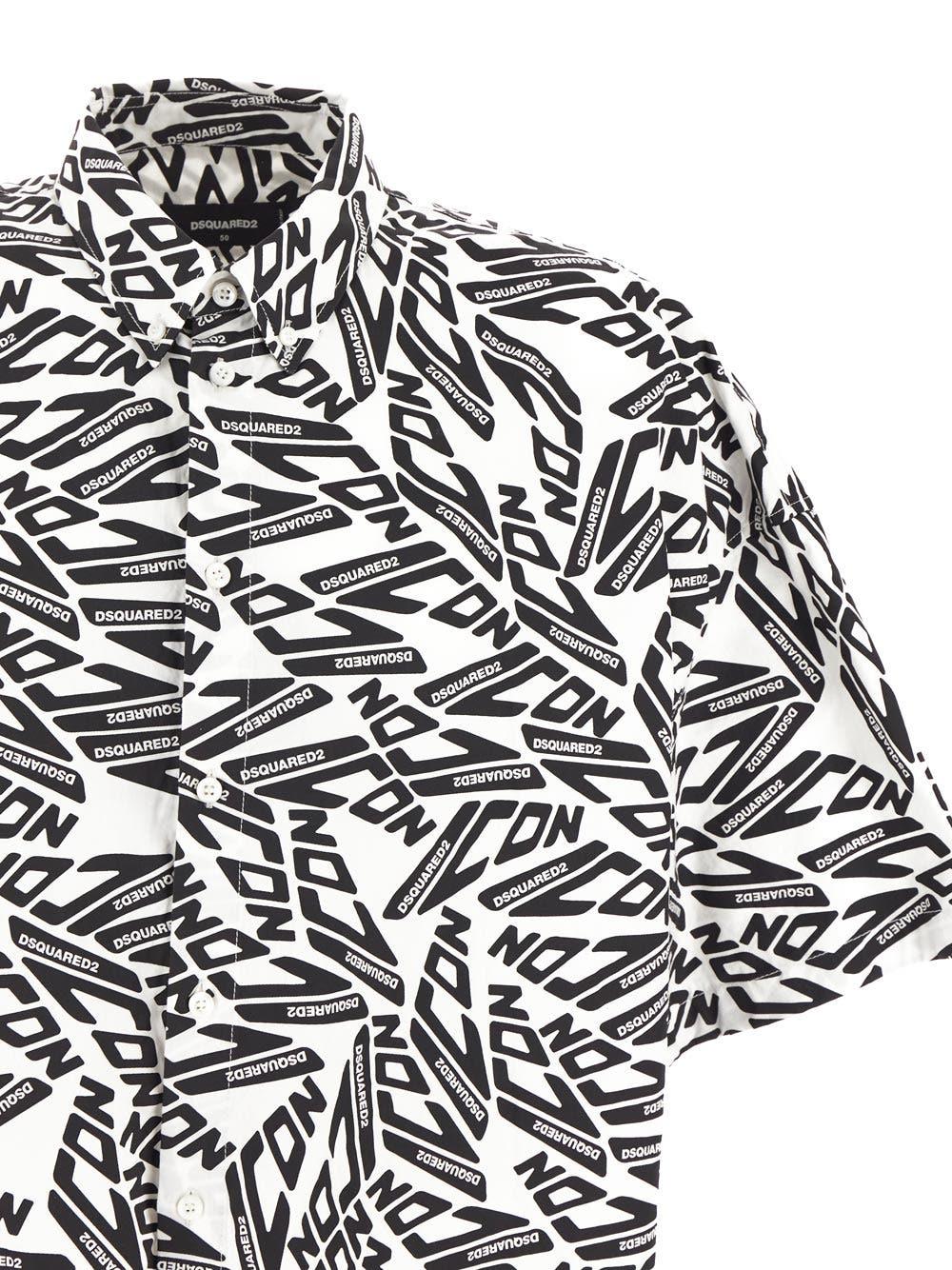 Oluxury Dsquared2 Logo Shirt In Linea