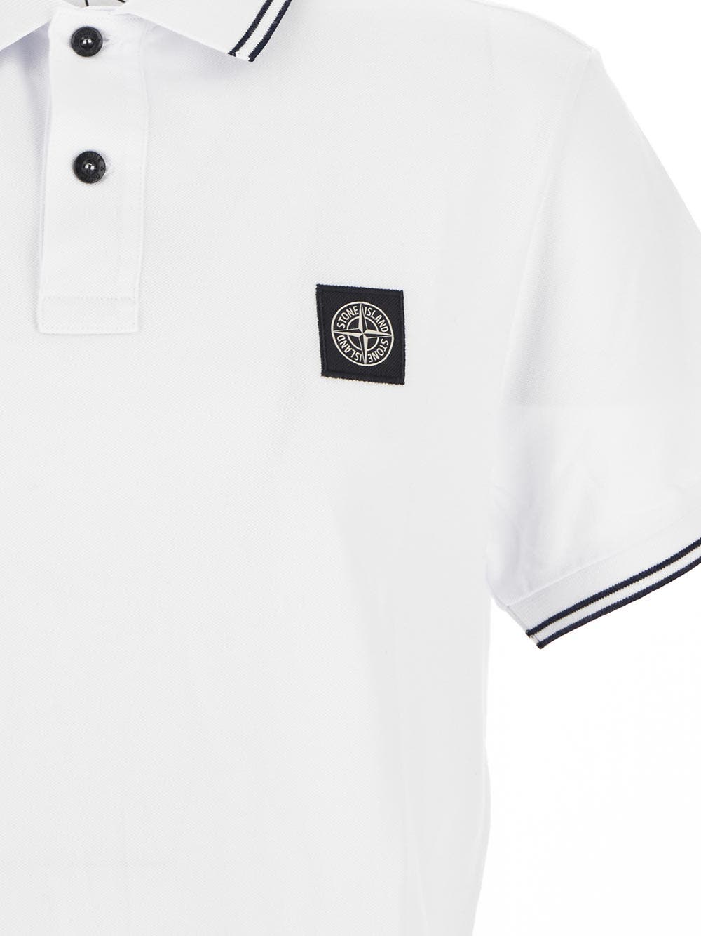 Oluxury Stone Island Logoed Polo Qualità