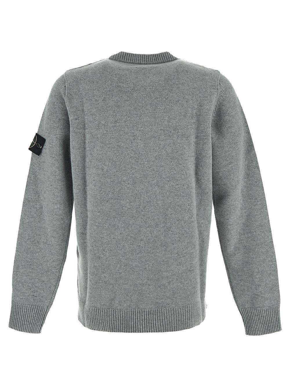 Oluxury Stone Island Logo Knit Shopping Online