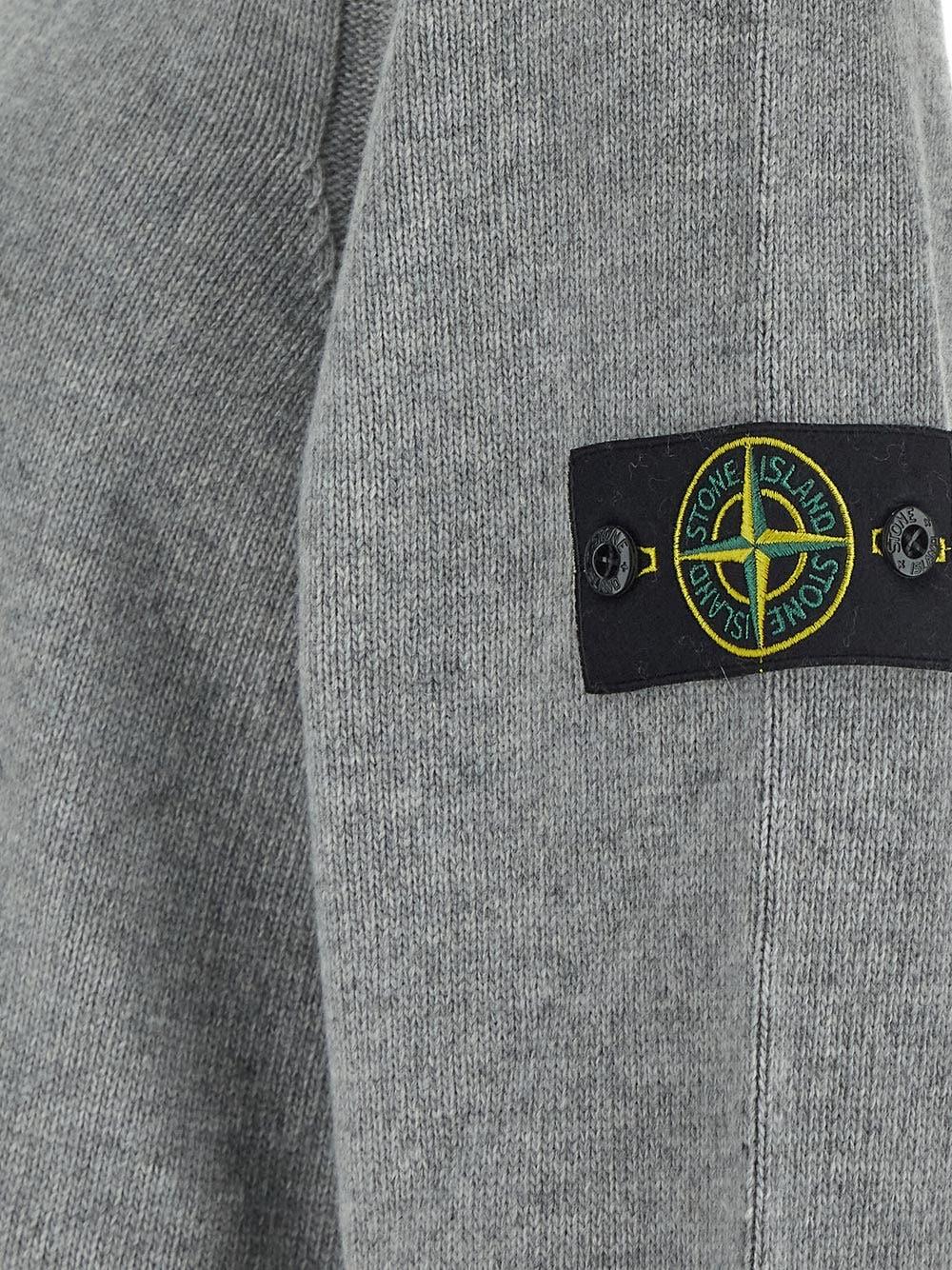 Oluxury Stone Island Logo Knit Shopping Online