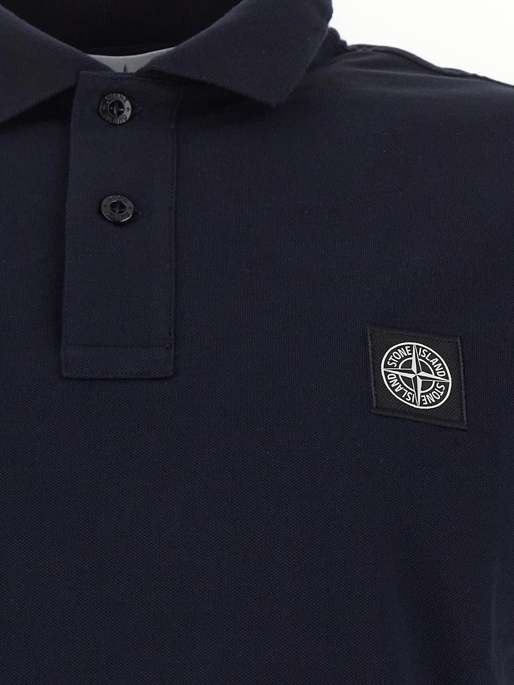 Oluxury Stone Island Logoed Polo Economico