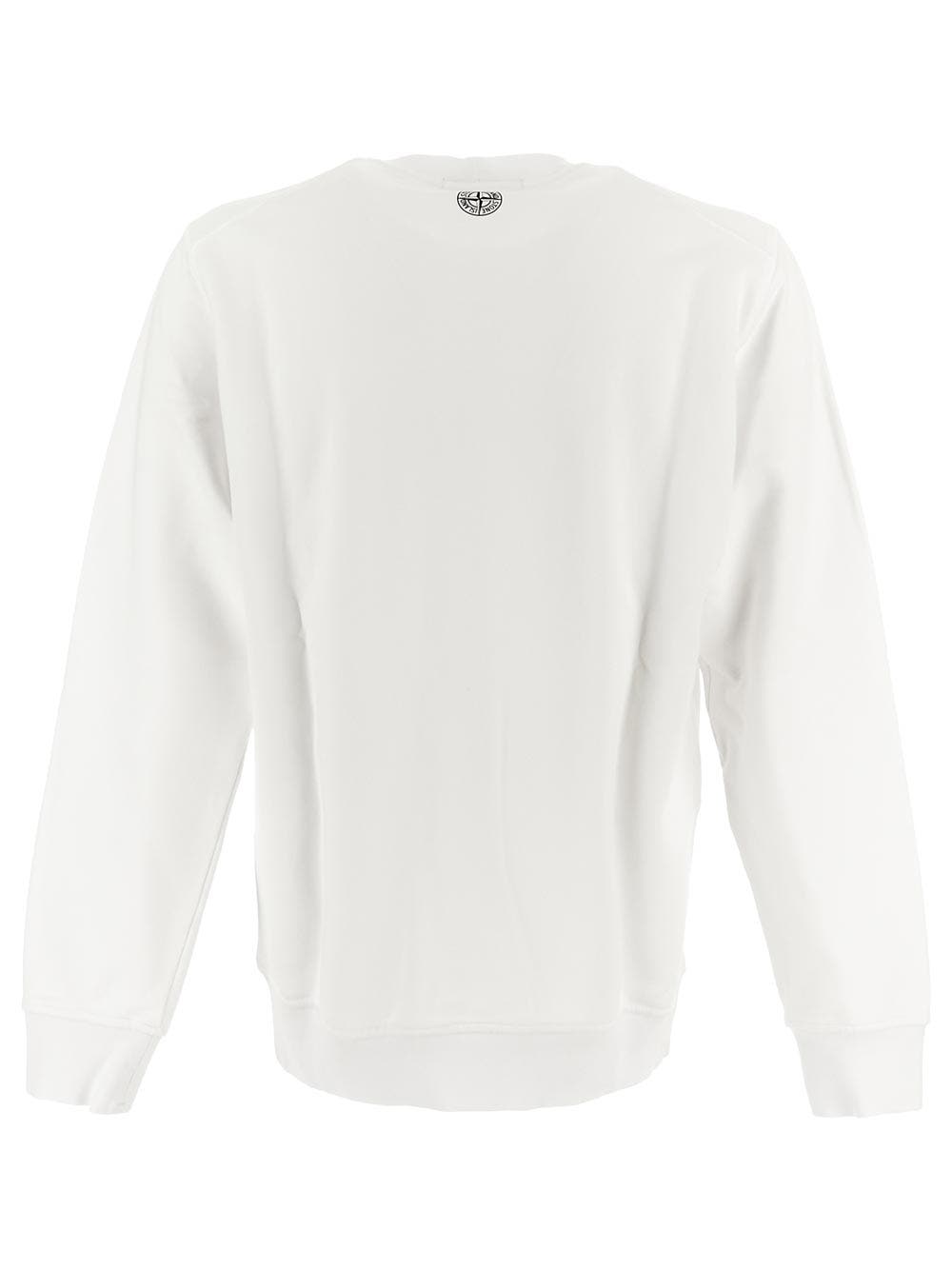 Oluxury Stone Island Logo Sweatshirt In Vendita