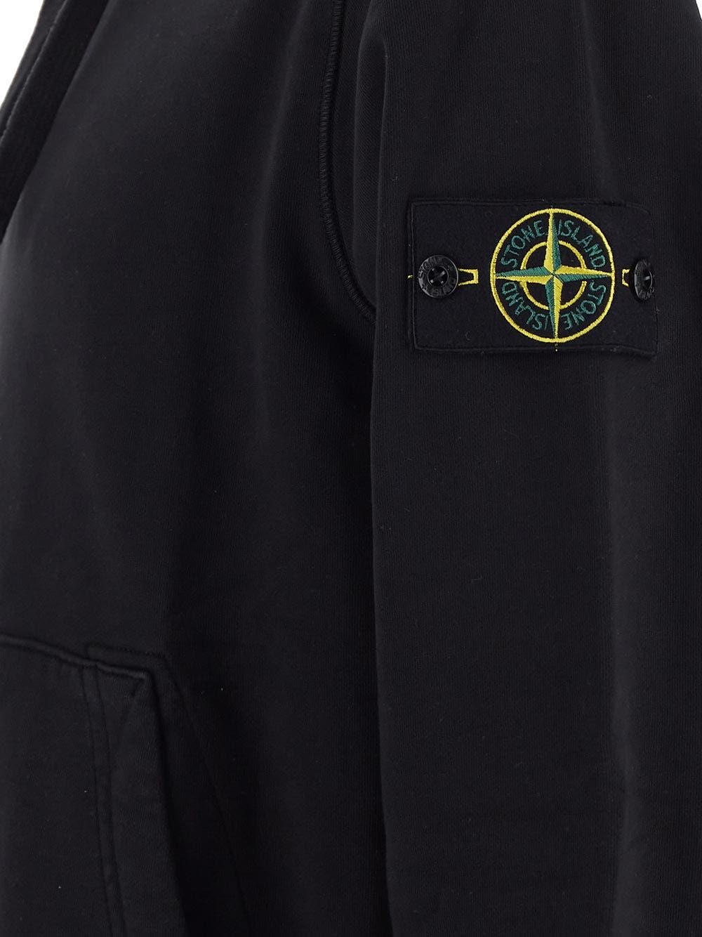 Oluxury Stone Island Logo Hoodie In Saldo