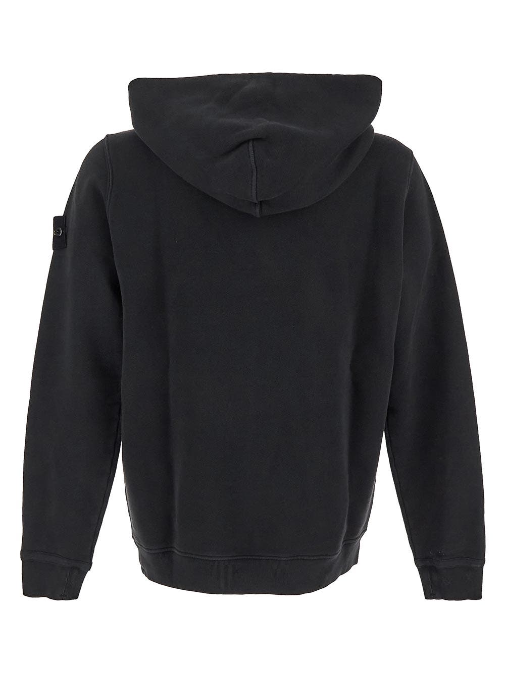 Oluxury Stone Island Logo Hoodie In Linea