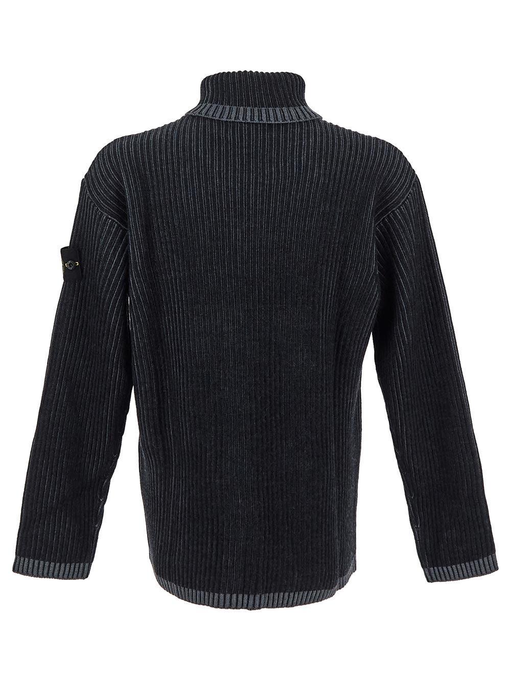 Oluxury Stone Island Ribbed Knit Qualità Garantita