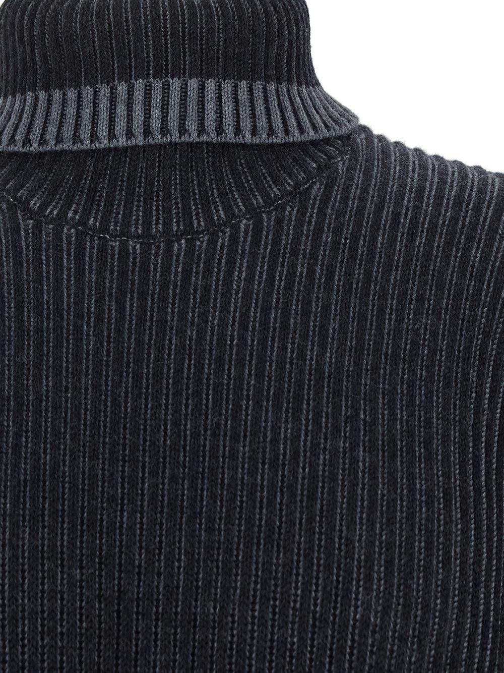 Oluxury Stone Island Ribbed Knit Qualità Garantita