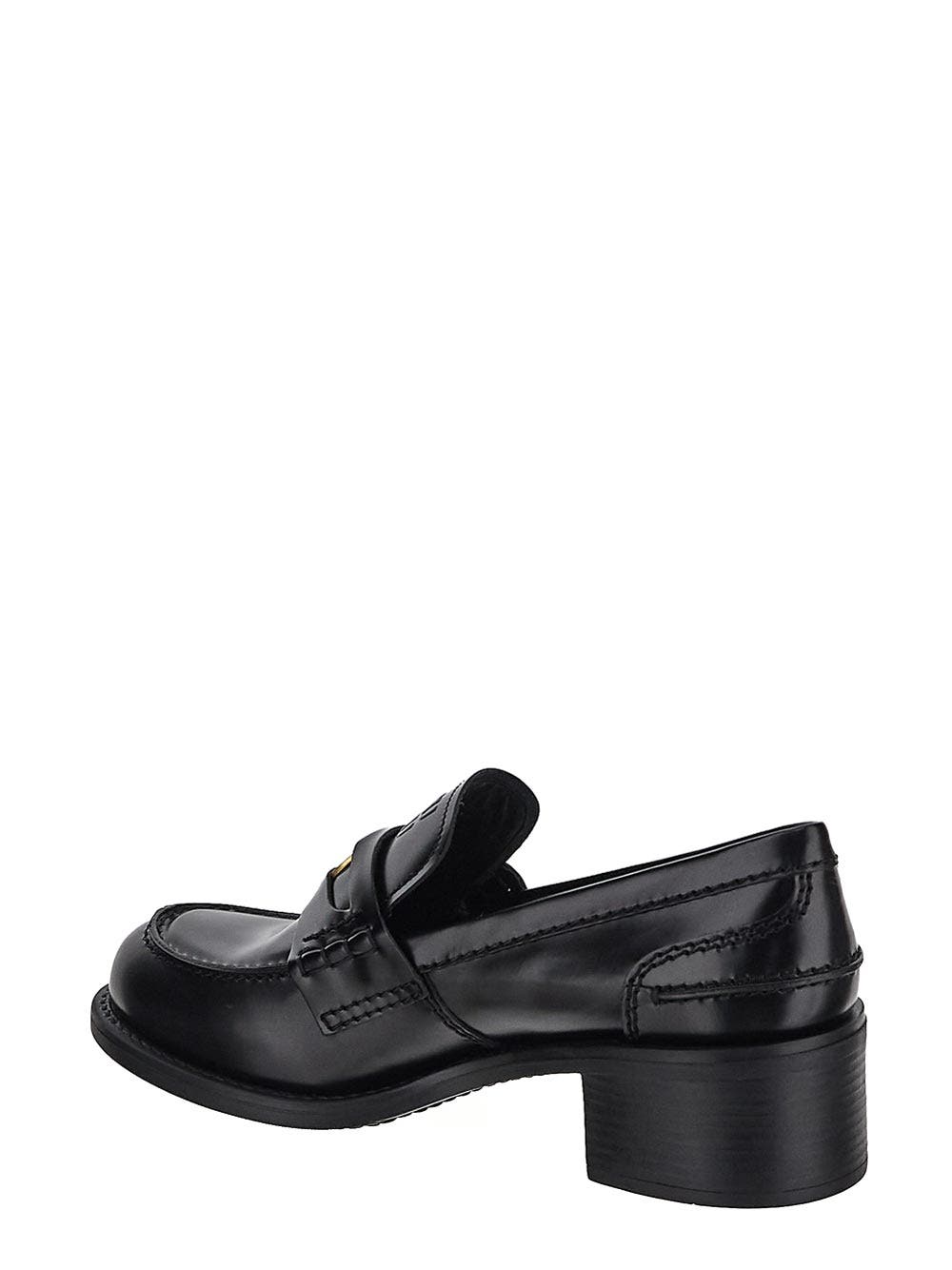 Oluxury Miu Miu Logo Loafer Presa