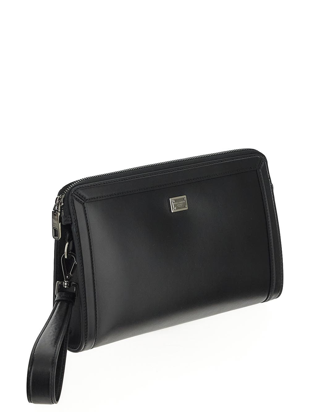Oluxury Dolce & Gabbana Calfskin Pouch Italia