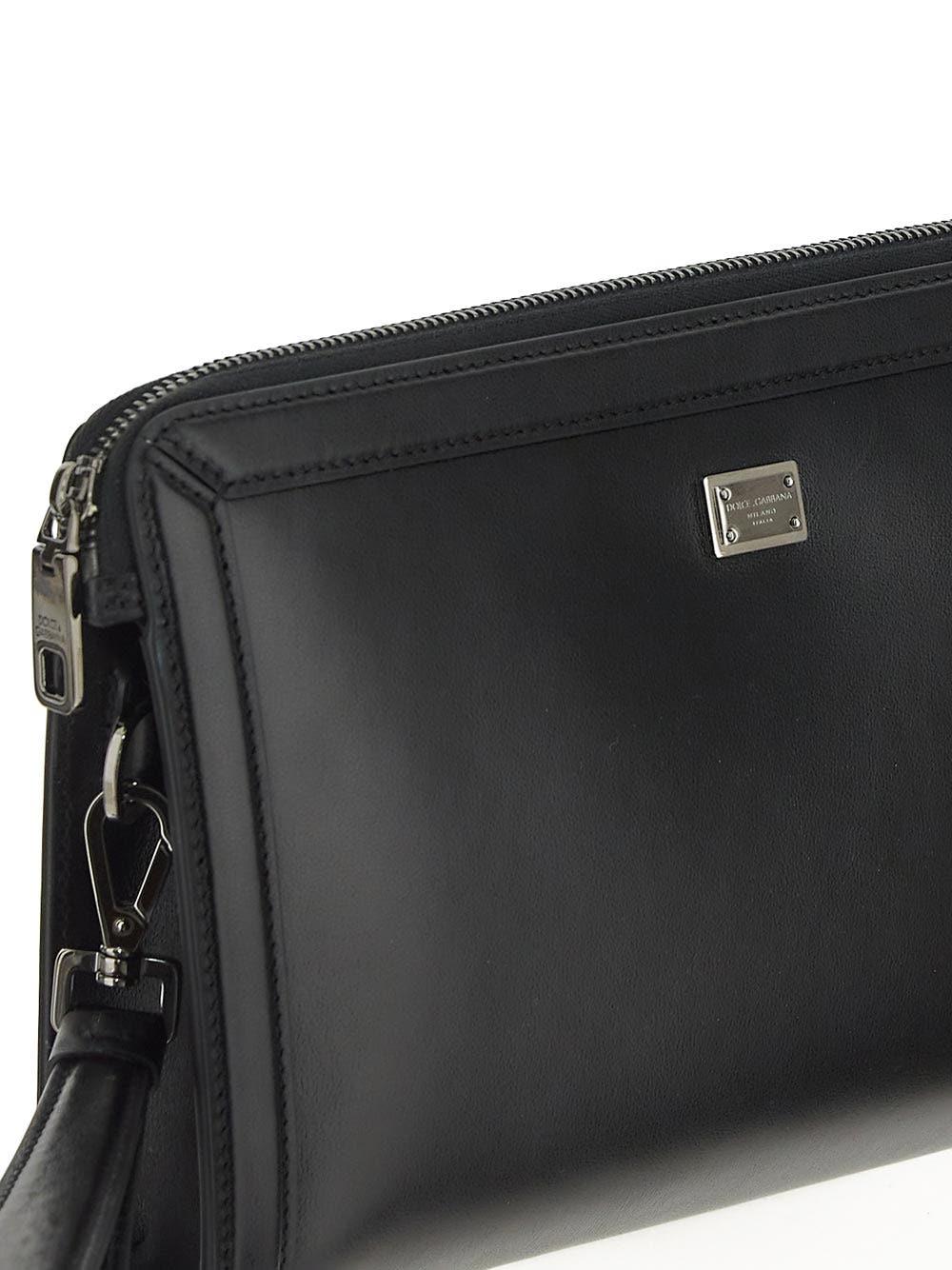 Oluxury Dolce & Gabbana Calfskin Pouch Italia