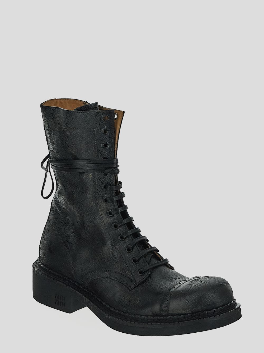 Oluxury Miu Miu Boots lace-up Negozi Online