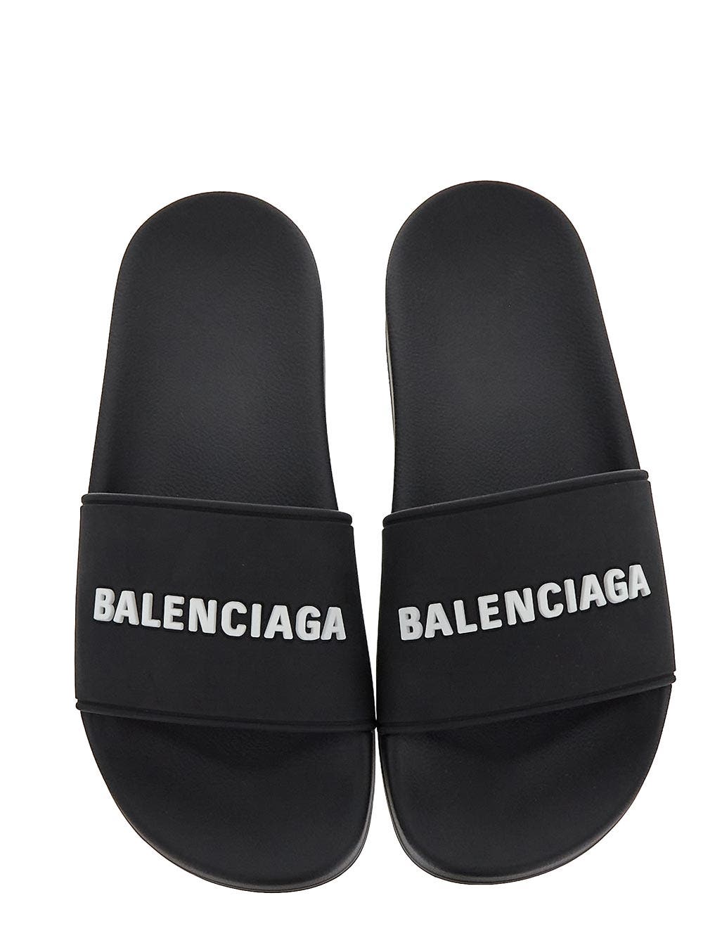 Oluxury Balenciaga Logo Slide Saldi Di Fabbrica