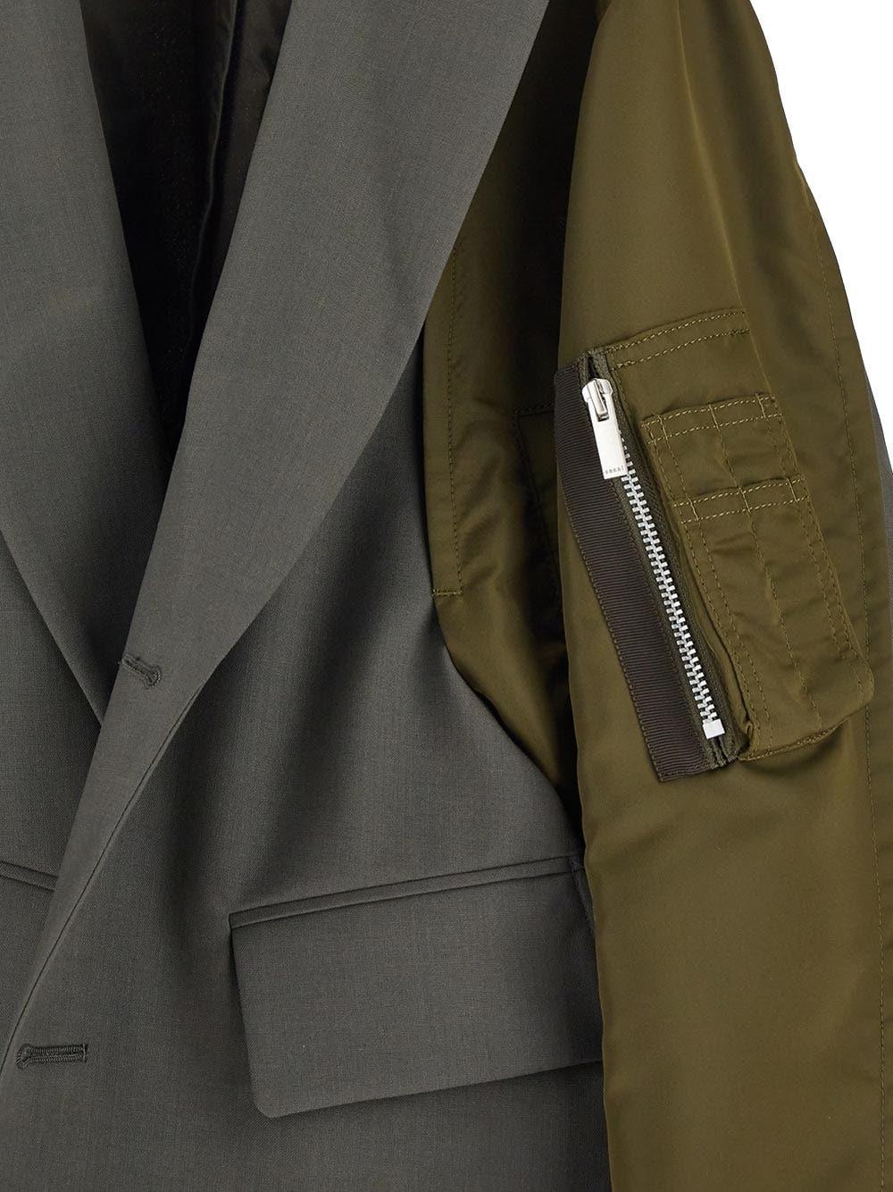 Oluxury Sacai Hybrid jacket Super sconto