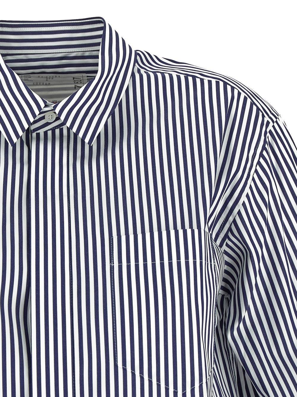 Oluxury Sacai Striped Shirt Enormi sconti