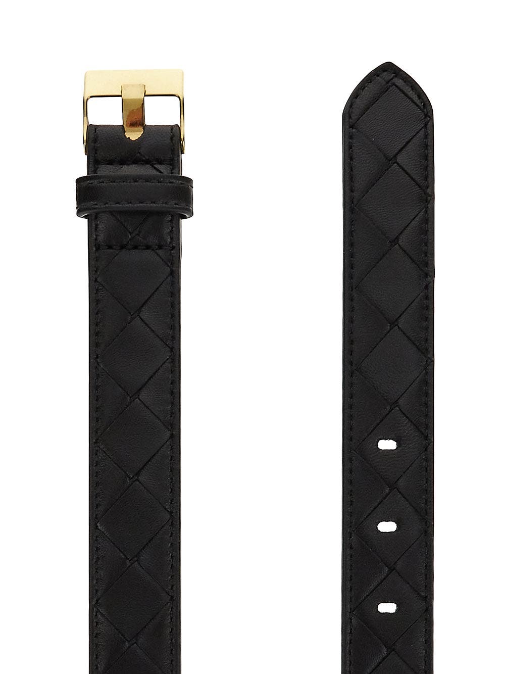 Oluxury Bottega Veneta Wantch Intrecciato Belt Sostegno trimestrale