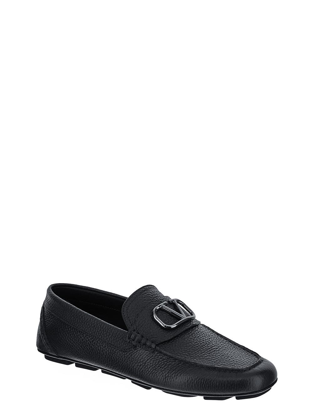 Oluxury Valentino Garavani V-Logo Signature Driving Shoes Promozione