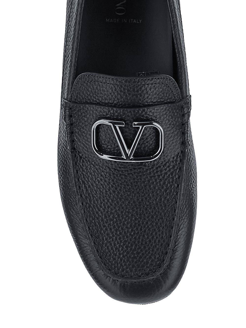 Oluxury Valentino Garavani V-Logo Signature Driving Shoes Promozione