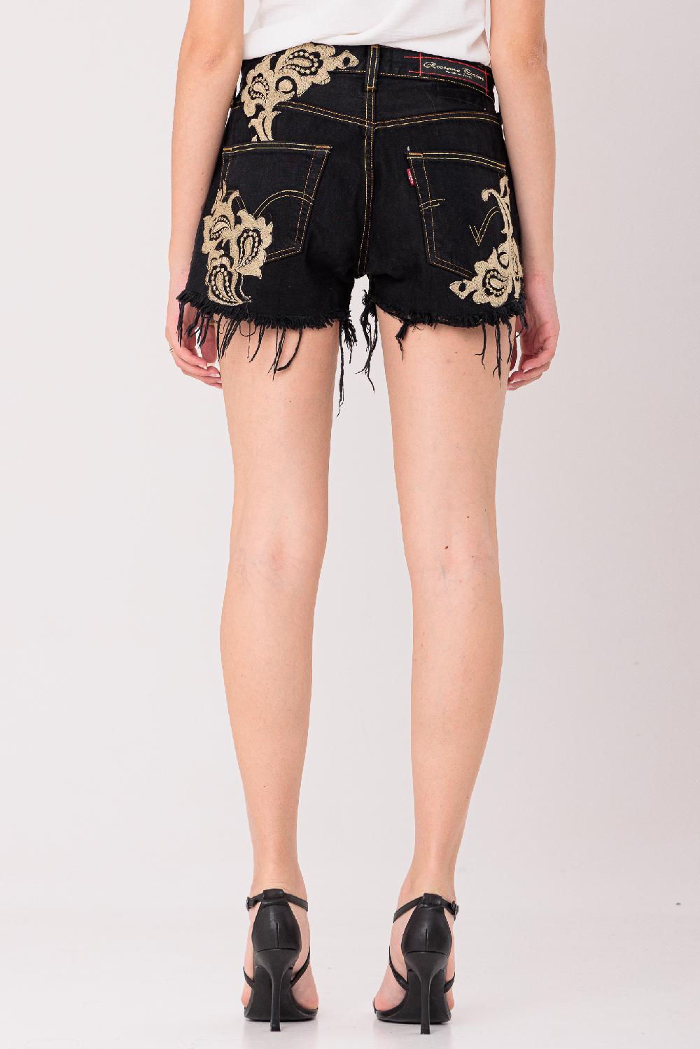Rossano Perini SHORTS BLK EMBRODERY Consegna Veloce