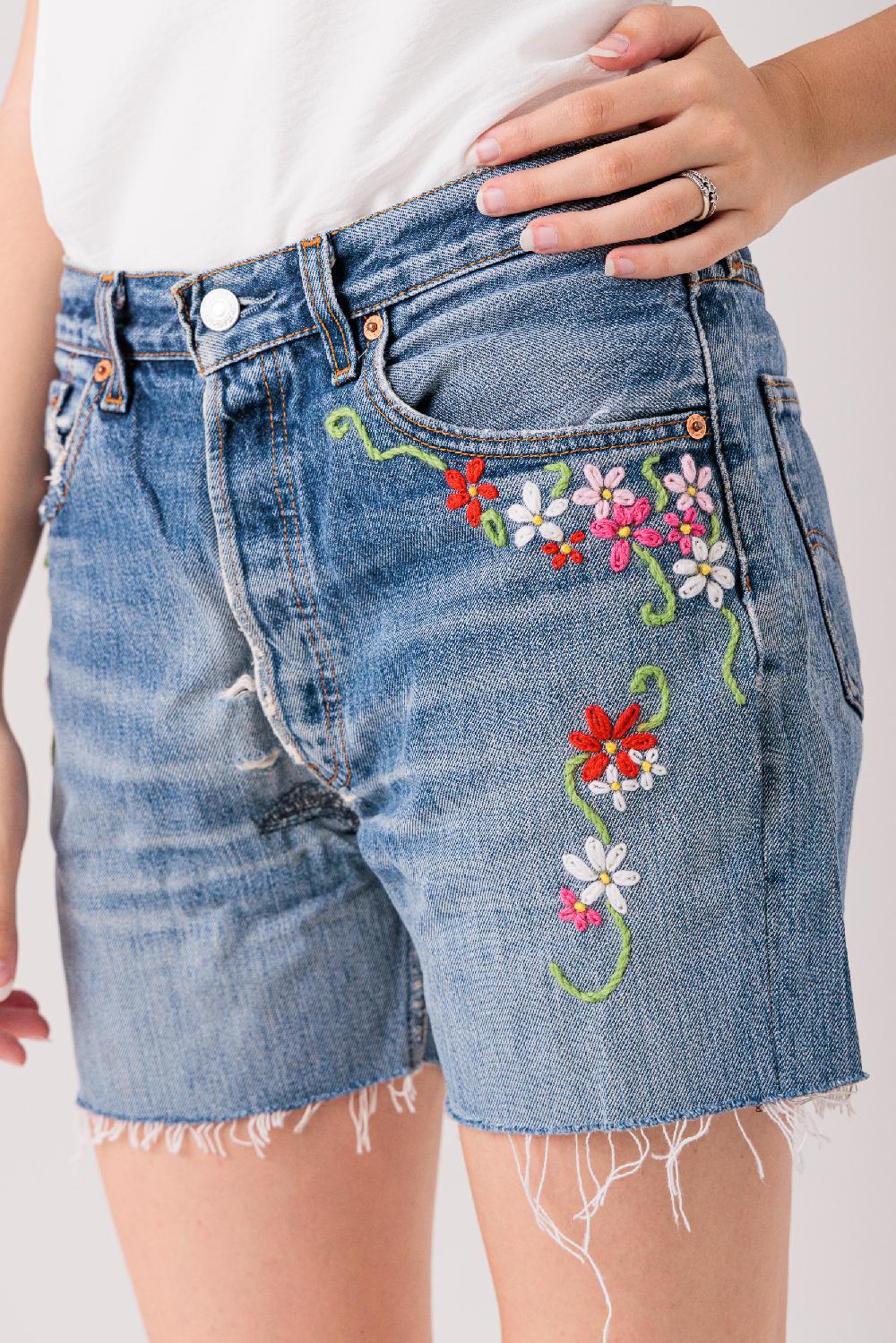 Rossano Perini SHORTS FLOWERS HAND MADE Fino Al -60%