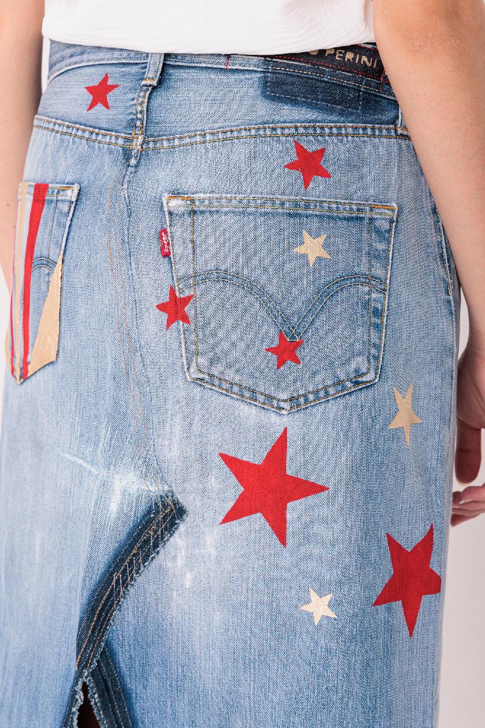 Rossano Perini MOD. LONG SKIRT ART. STARS Pezzi Unici