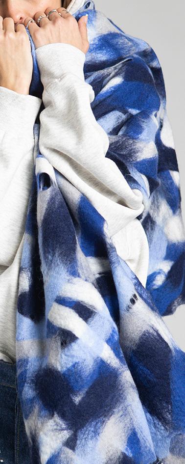 Rossano Perini SCARF 37FW24 BLUE 2025