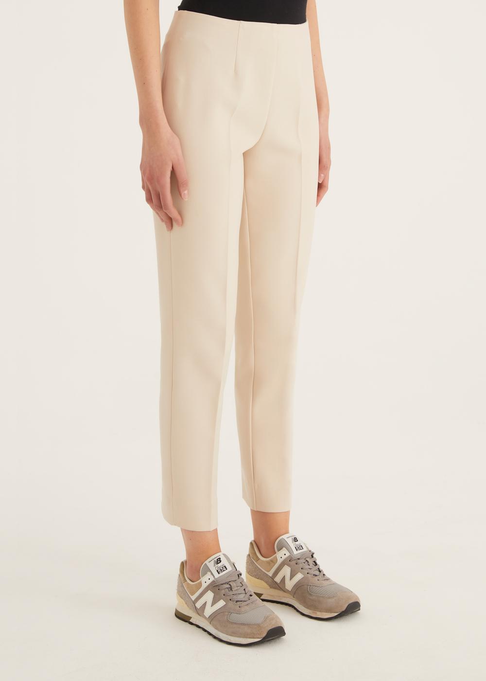 Rosso35 Pantalone capri “Audrey” con zip laterale Sottocosto