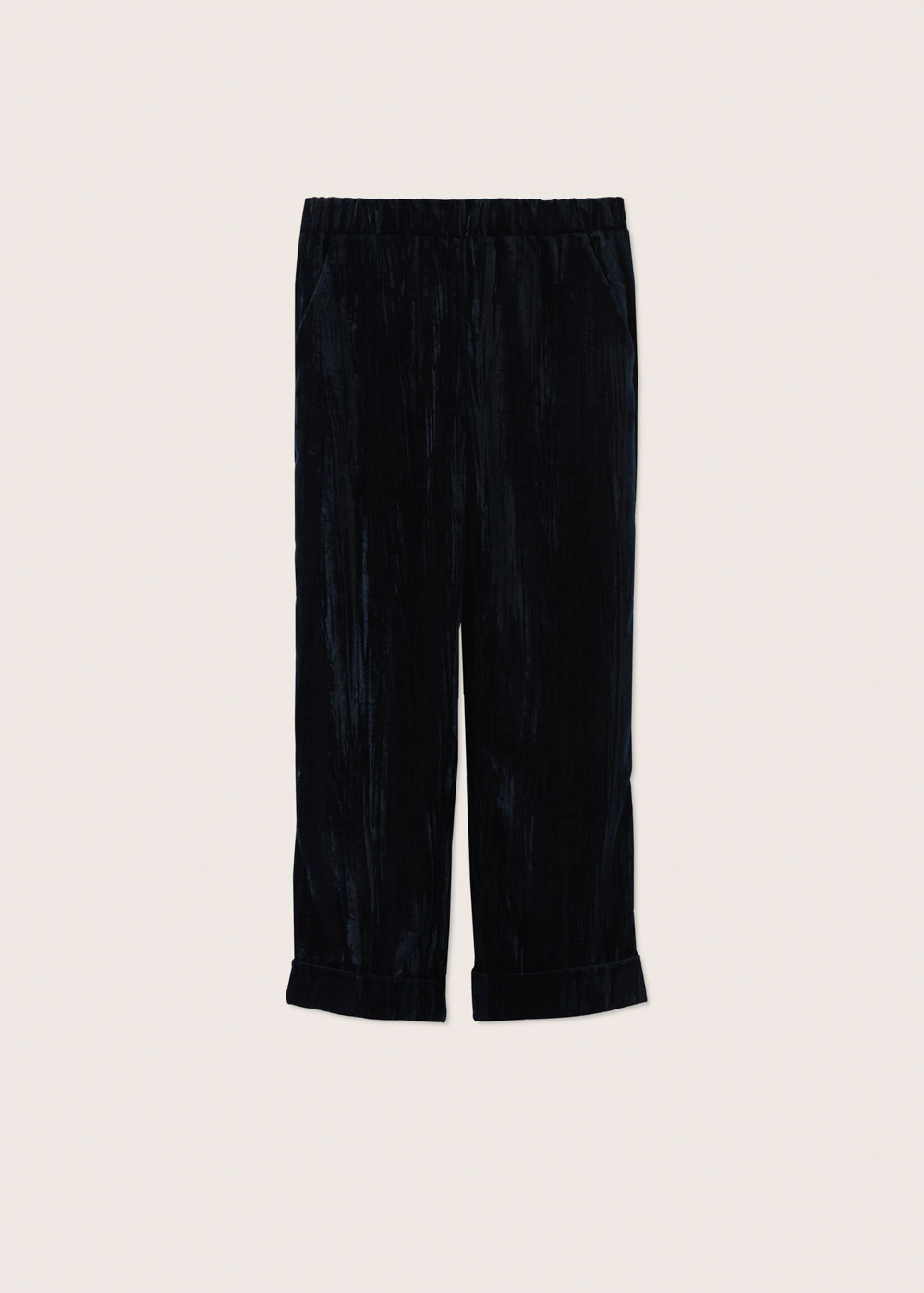 Rosso35 Pantalone con risvolto ed elastico in vita Sconto