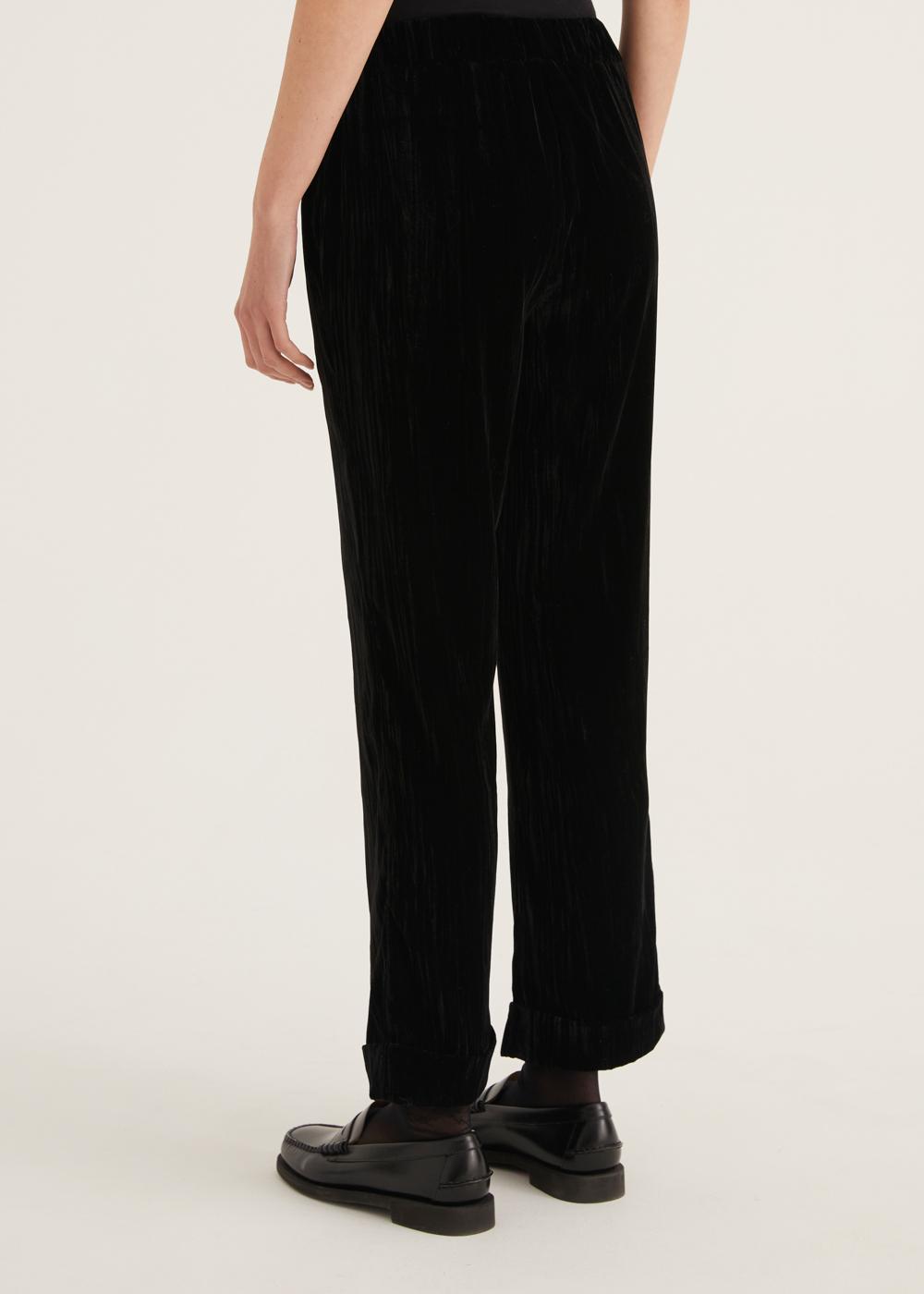 Rosso35 Pantalone con risvolto ed elastico in vita Sconto