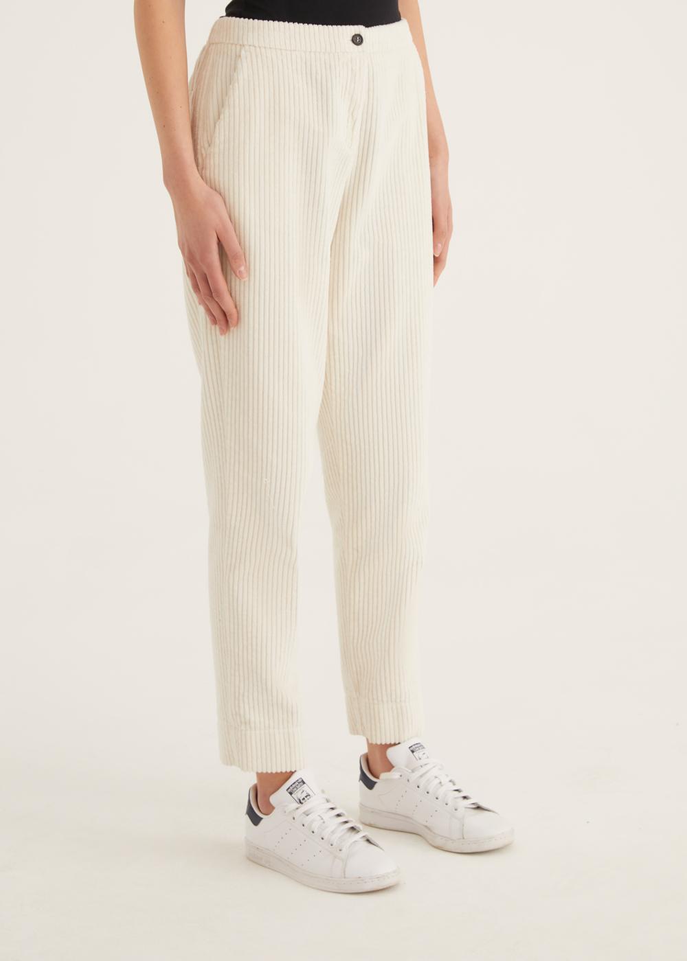 Rosso35 Pantalone dritto con elastico dietro in vita Online