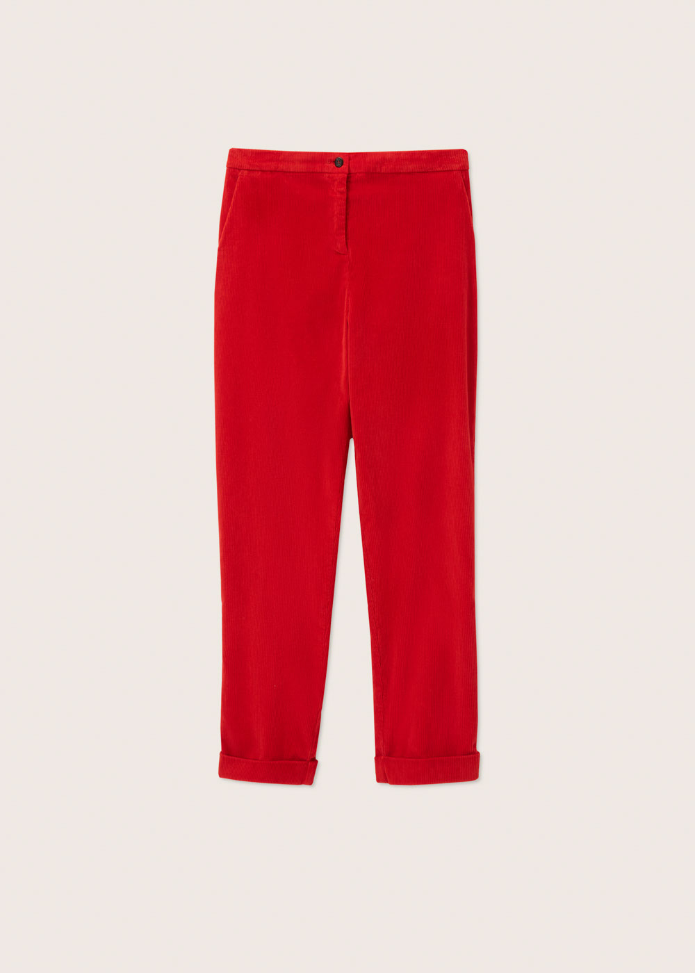 Rosso35 Pantalone dritto con elastico dietro in vita Outlet