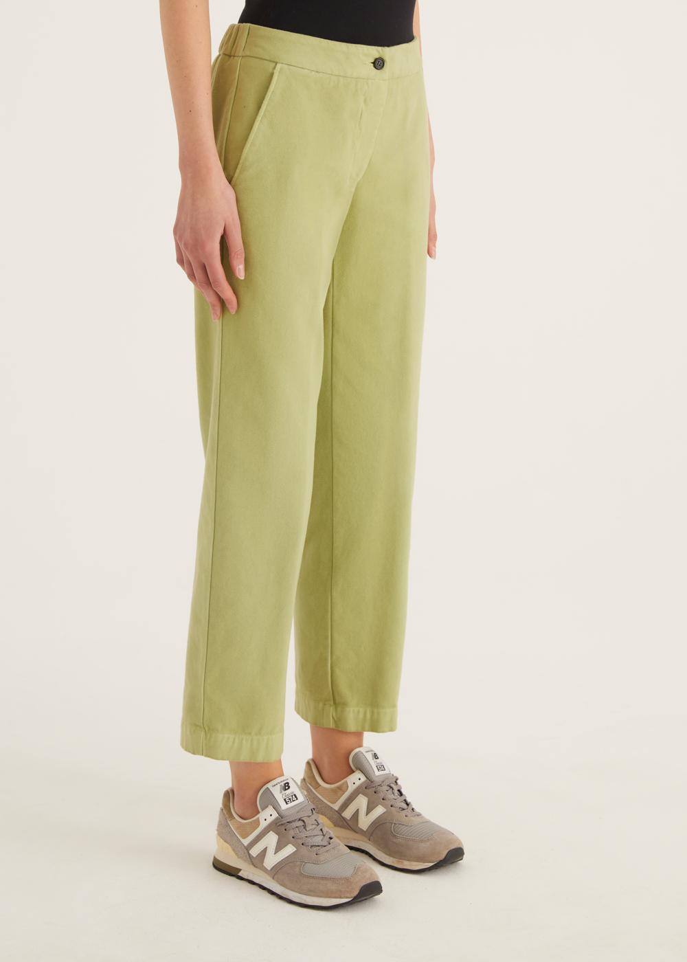 Rosso35 Pantalone dritto con elastico dietro in vita In Vendita