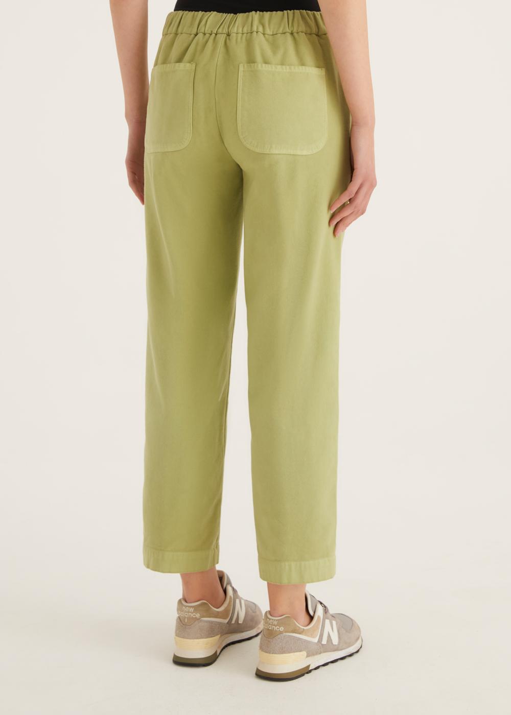 Rosso35 Pantalone dritto con elastico dietro in vita In Vendita