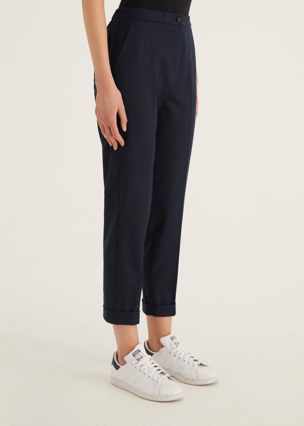 Rosso35 Pantalone dritto con elastico dietro in vita Offerte
