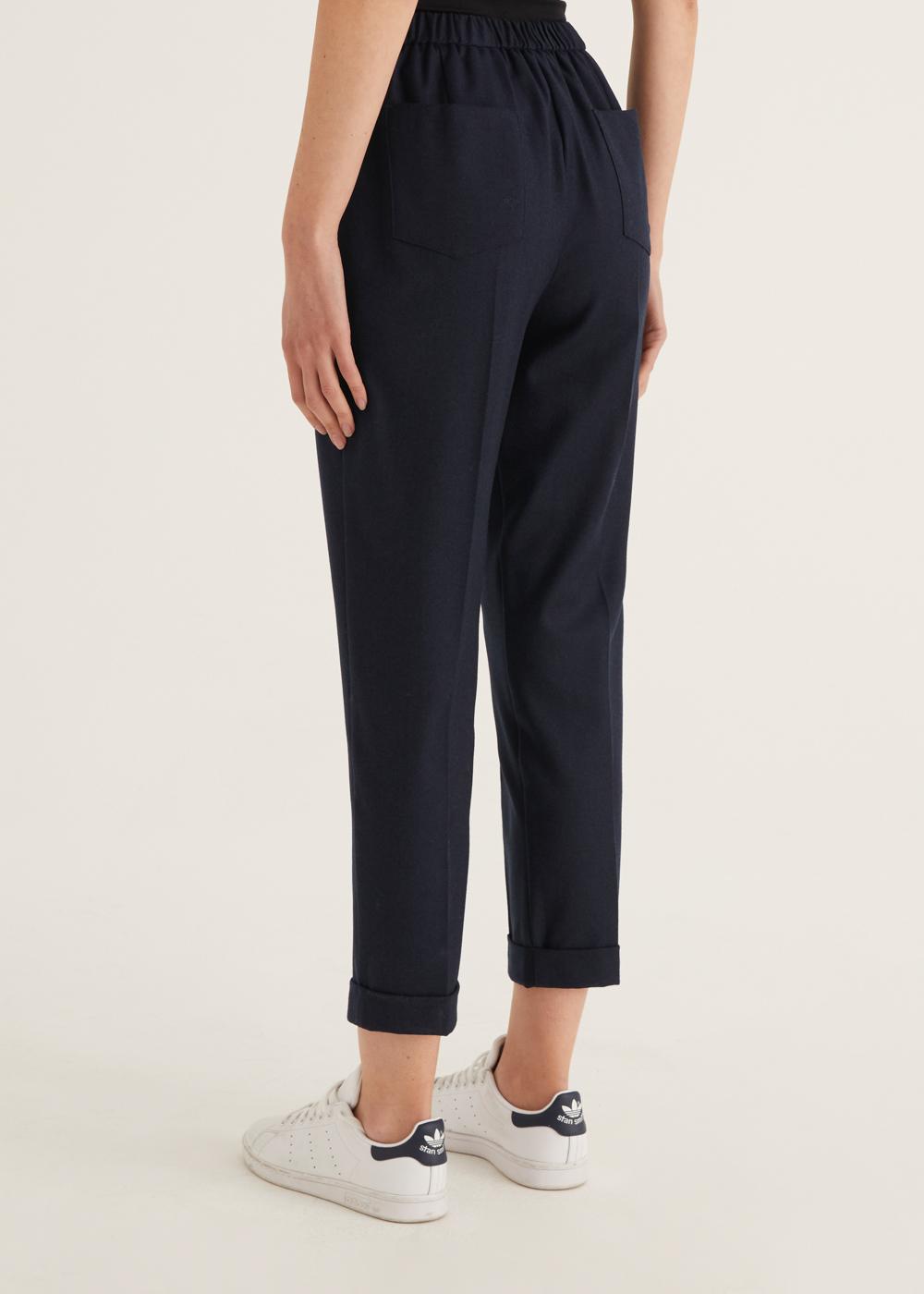 Rosso35 Pantalone dritto con elastico dietro in vita Offerte