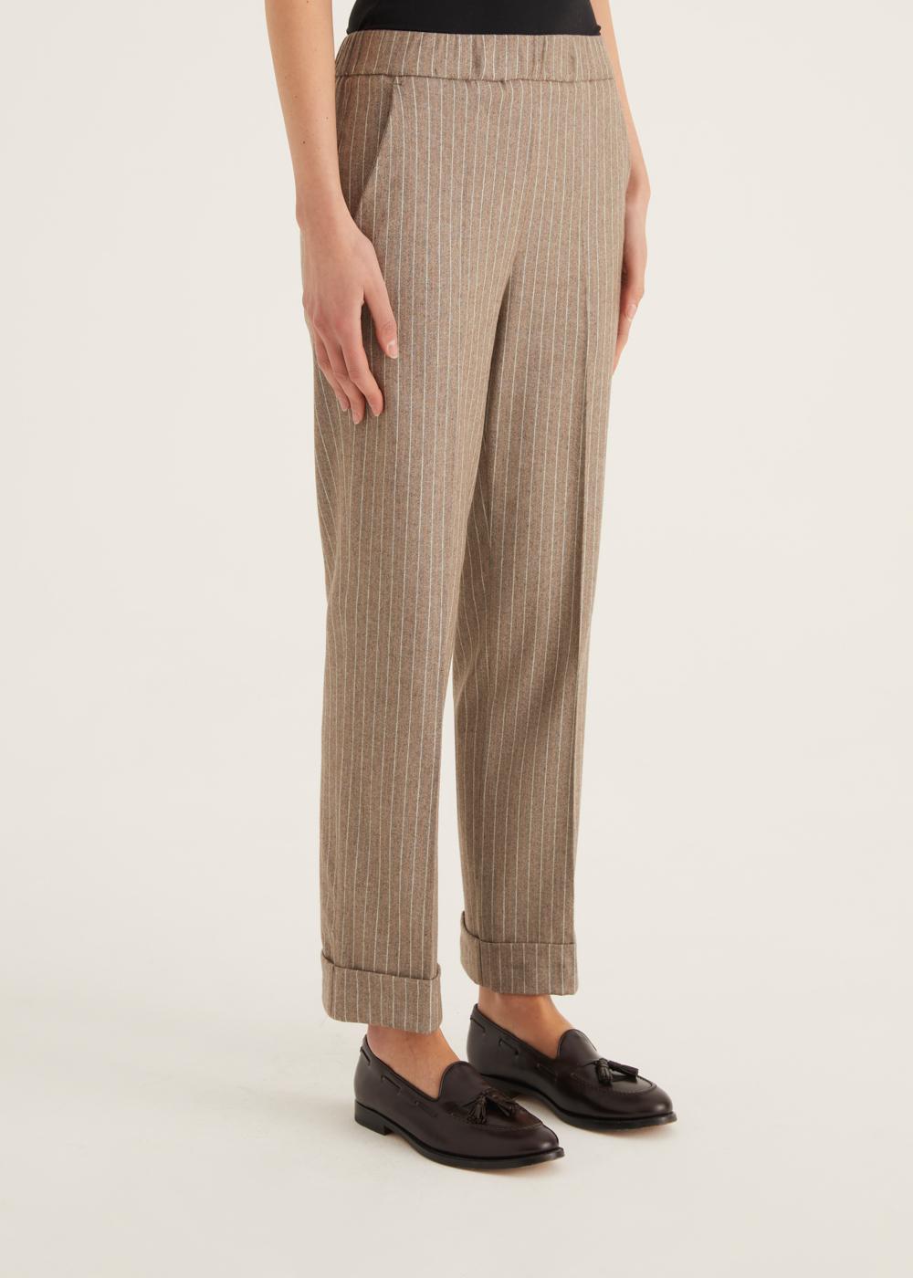 Rosso35 Pantalone dritto con elastico in vita Vendita Calda