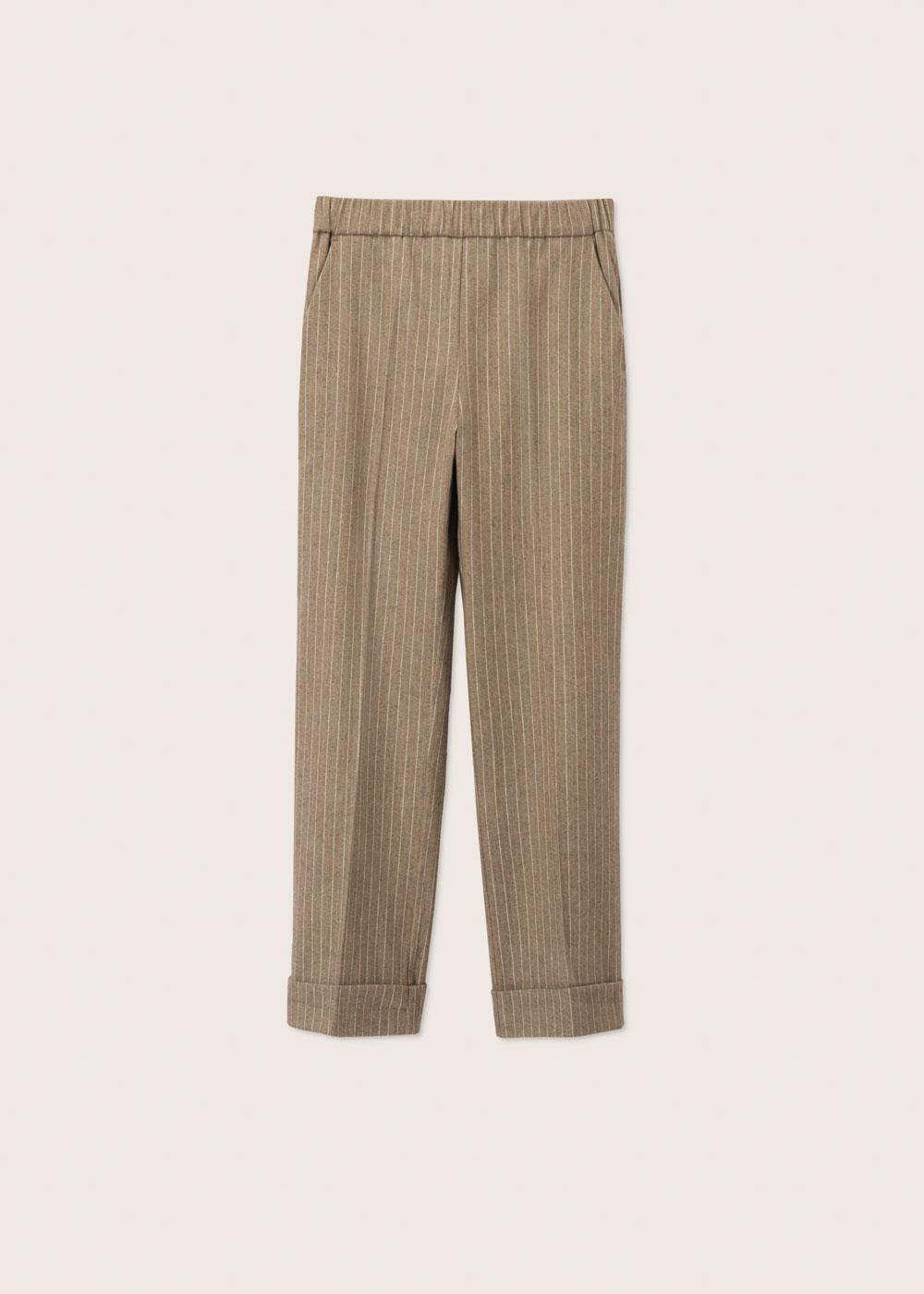 Rosso35 Pantalone dritto con elastico in vita Vendita Calda