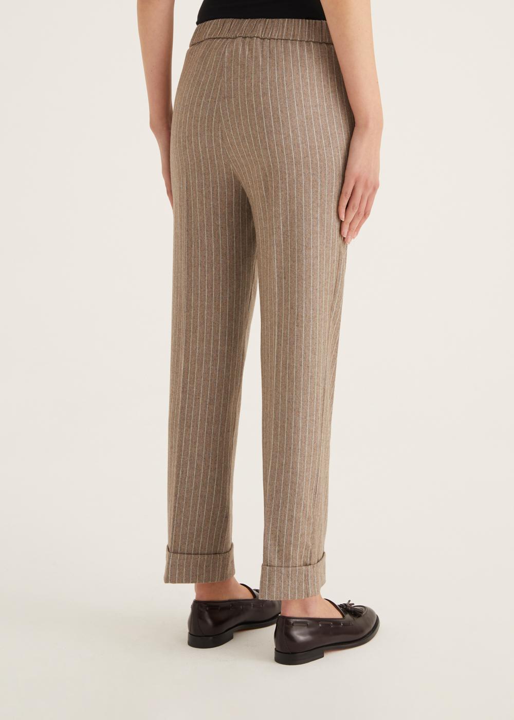 Rosso35 Pantalone dritto con elastico in vita Vendita Calda