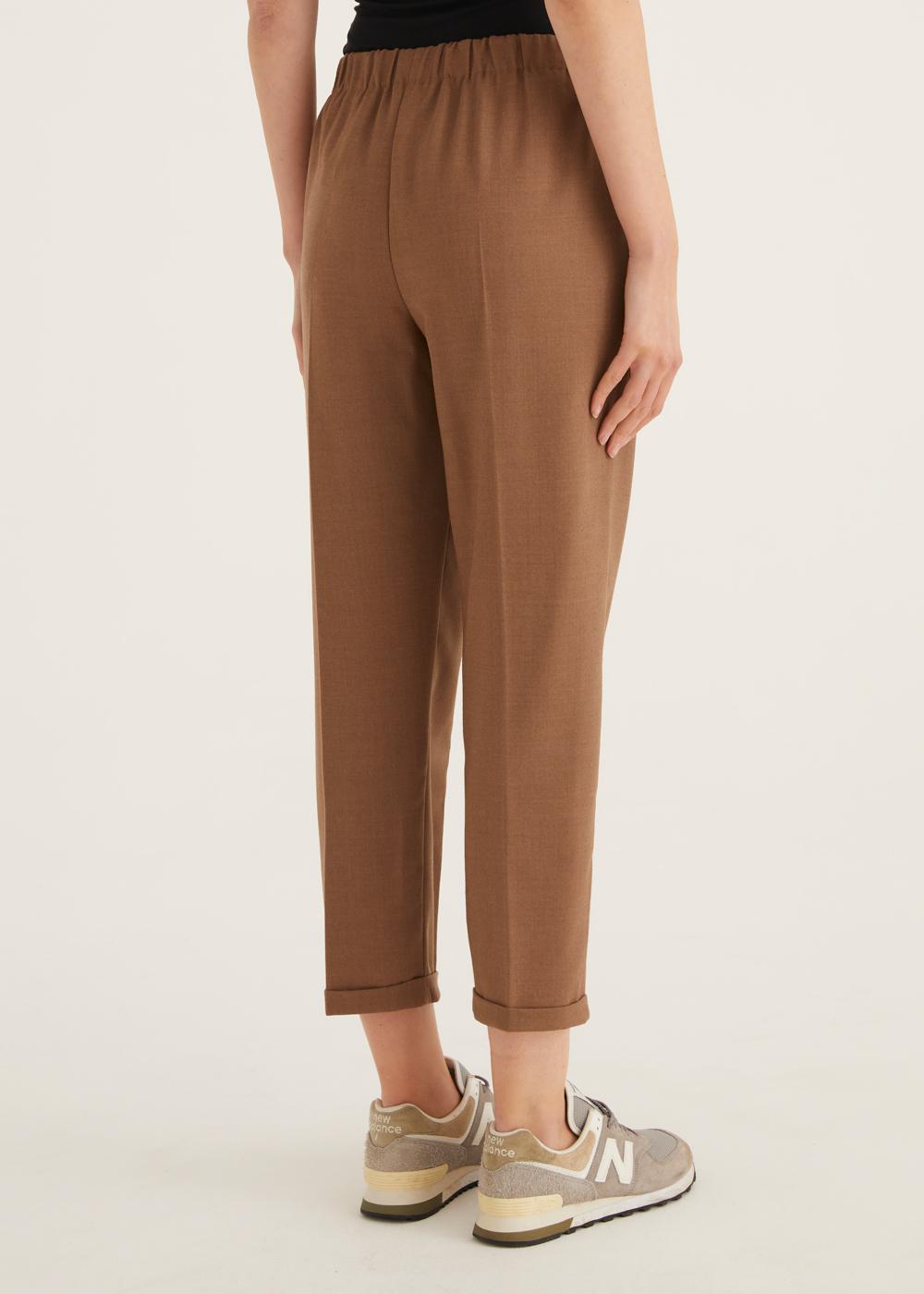Rosso35 Pantalone dritto con elastico in vita Vendita Economica