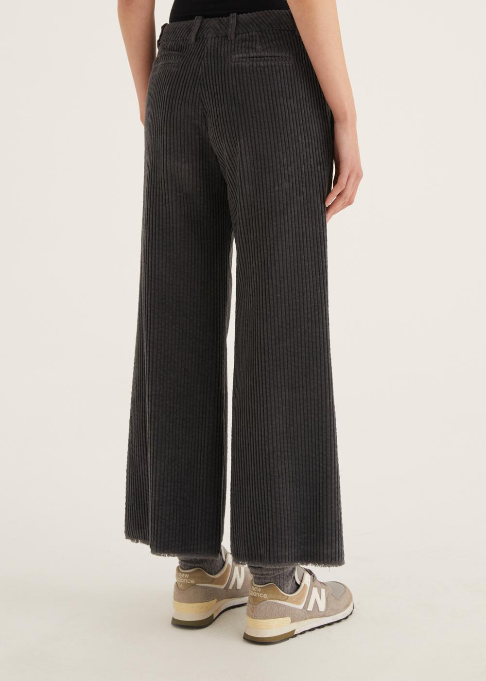 Rosso35 Pantalone svasato con orlo taglio vivo Vendite Flash