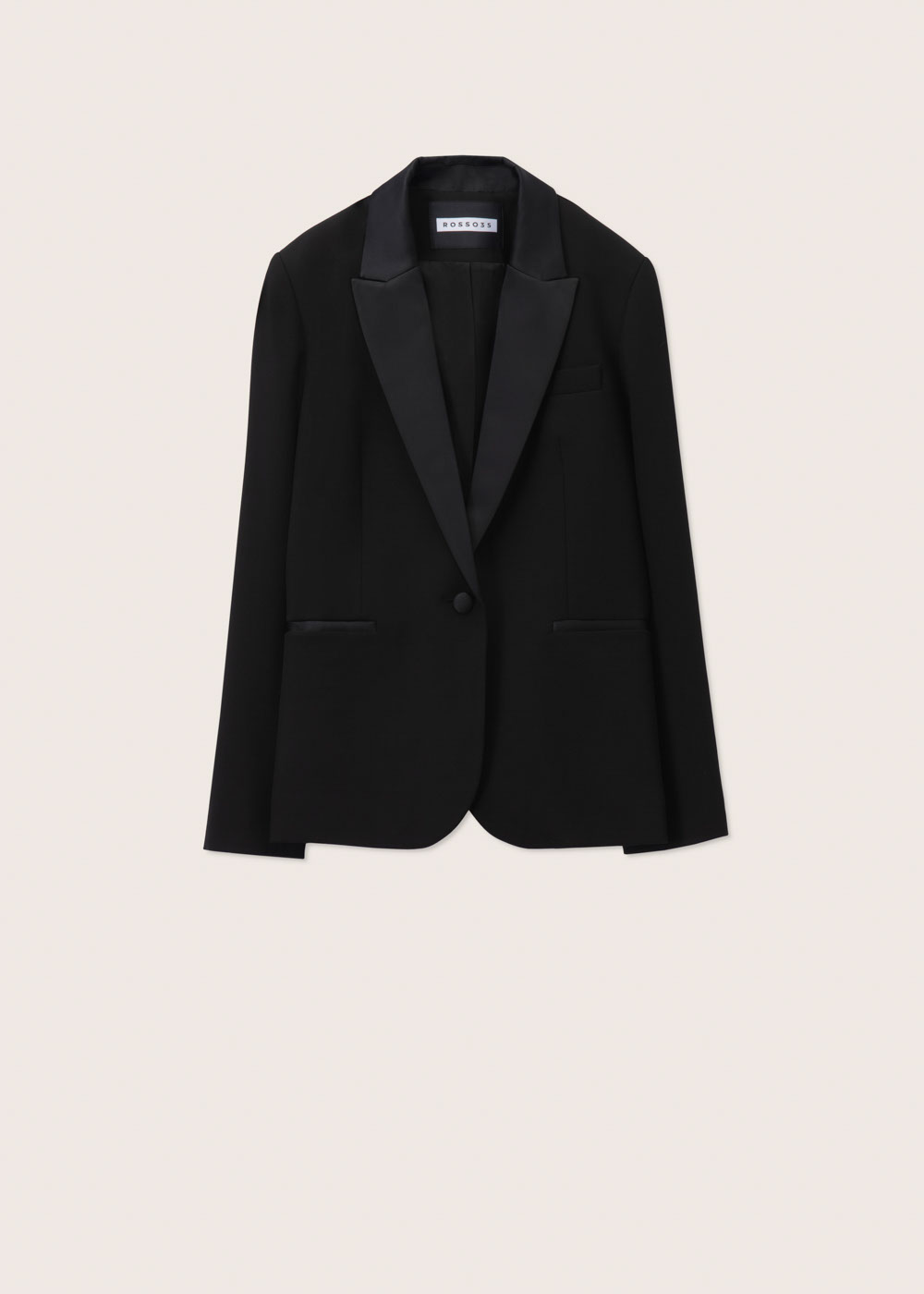 Rosso35 Blazer accostato con rever in raso Sottocosto