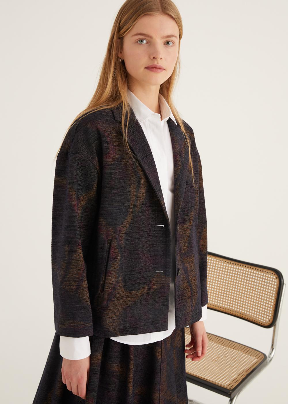 Rosso35 Caban corto oversize In Vendita