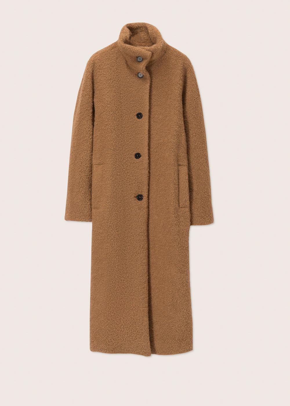 Rosso35 Cappotto lungo collo in piedi In Saldo