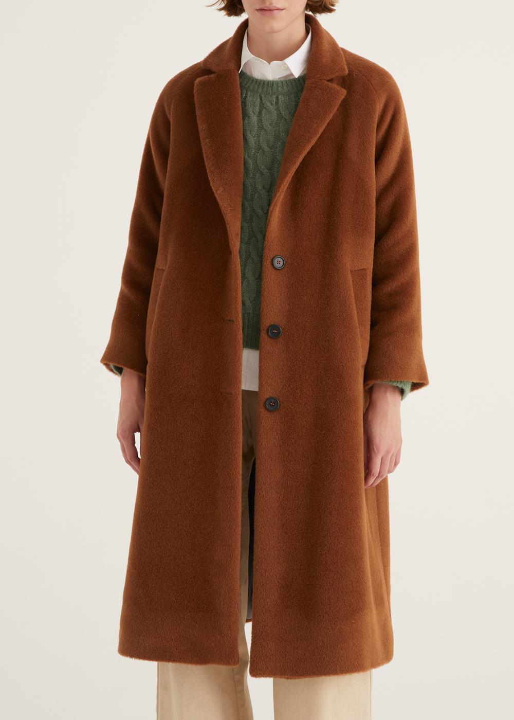 Rosso35 Cappotto lungo monopetto Nuova