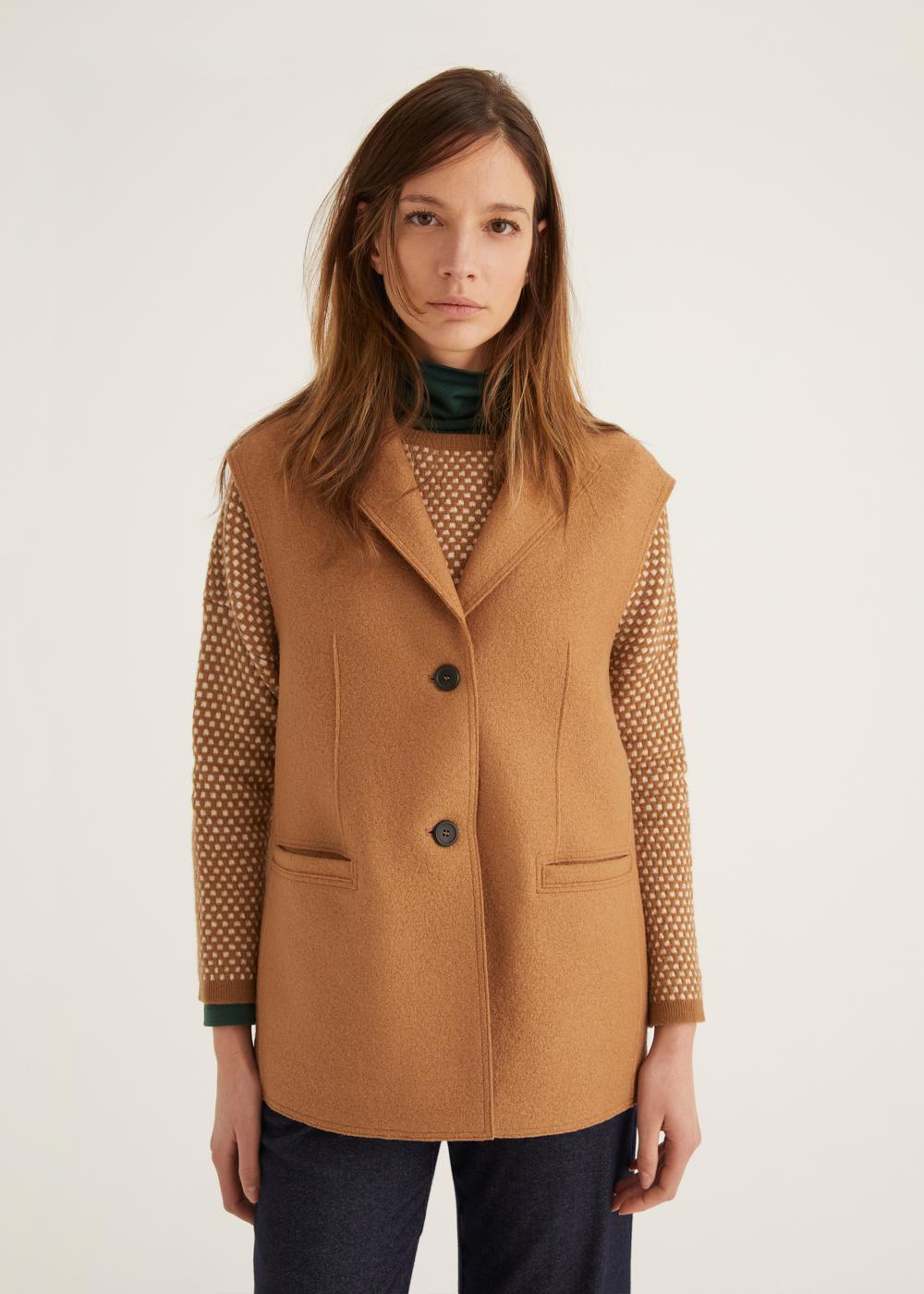 Rosso35 Gilet lungo taglio vivo Affare Del Giorno