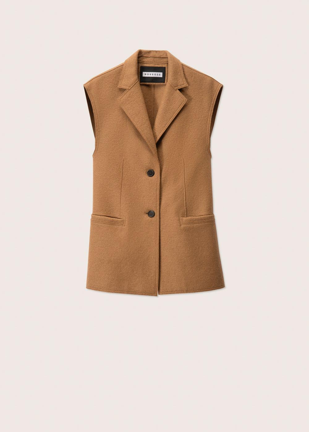 Rosso35 Gilet lungo taglio vivo Affare Del Giorno
