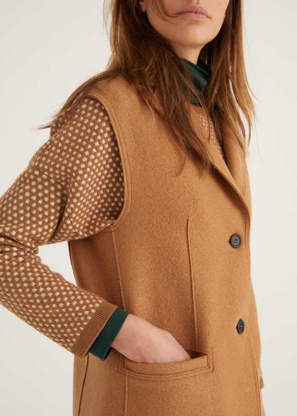 Rosso35 Gilet lungo taglio vivo Affare Del Giorno