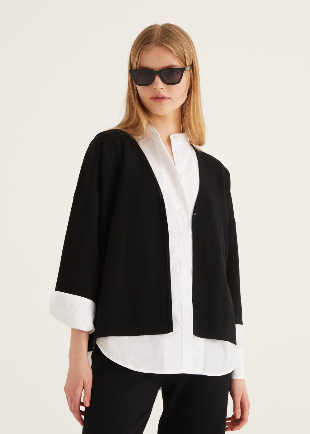 Rosso35 Cardigan in punto milano Outlet