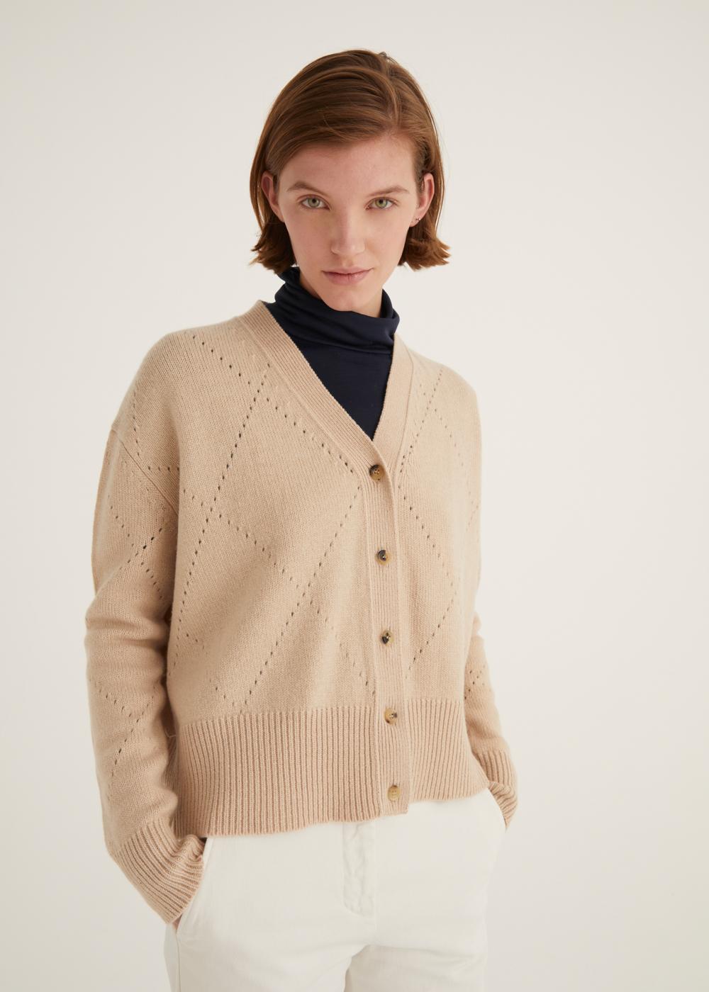 Rosso35 Cardigan motivo rombo Saldi